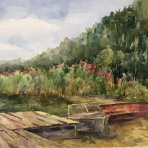 Пример работы акварелью №4